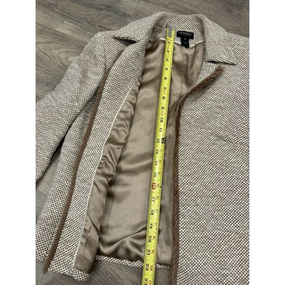 JULIANA COLLEZIONE Jacket Womens Sz 8 Virgin Wool Angora Camel Blazer - Picture 10 of 10